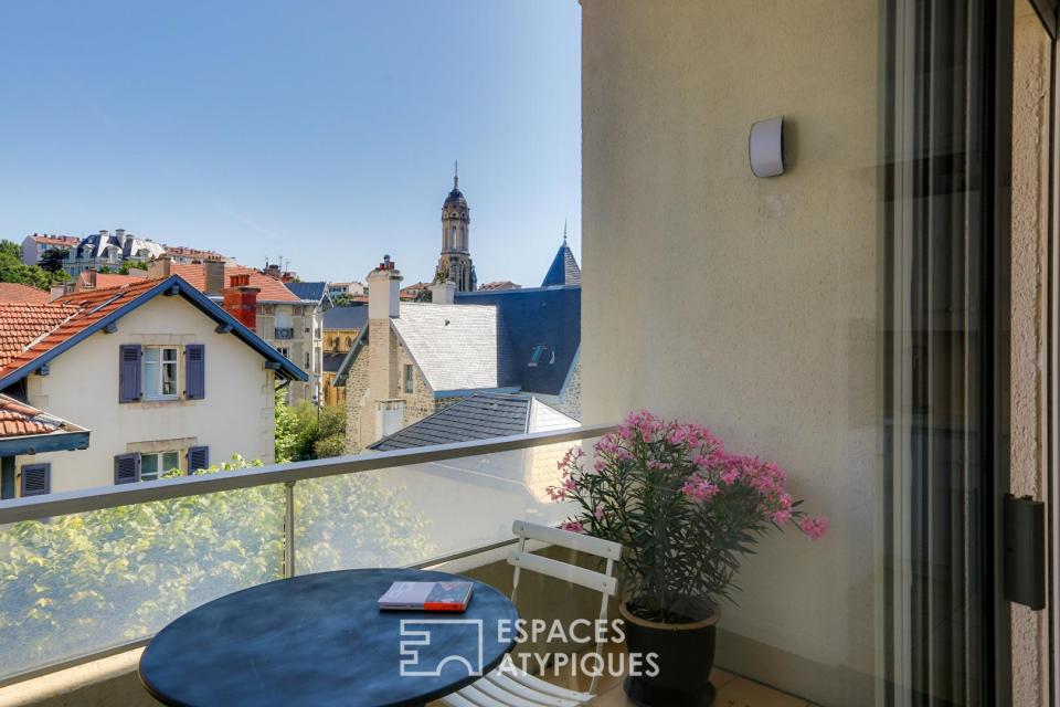Entre ville et océan, appartement lumineux avec terrasse à Saint-Charles