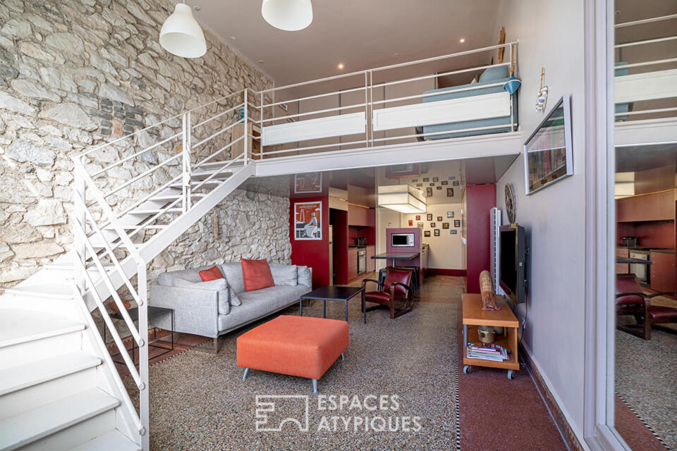 Une ancienne imprimerie transformée en duplex contemporain