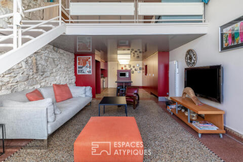 Une ancienne imprimerie transformée en duplex contemporain