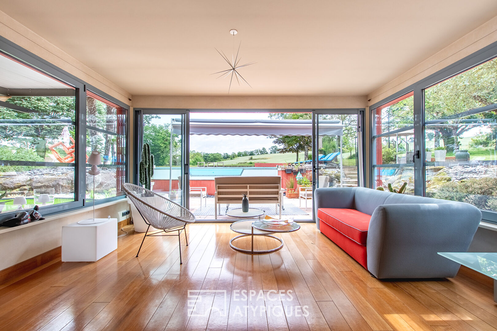 Maison d’architecte à l’environnement bucolique