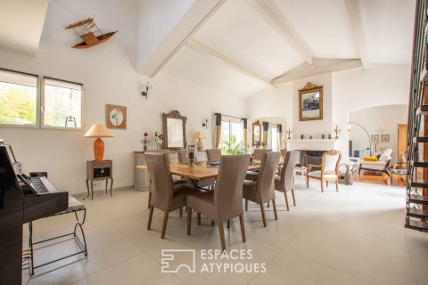 Villa de plain pied entre ville et campagne