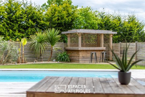 Maison moderne et harmonieuse avec piscine