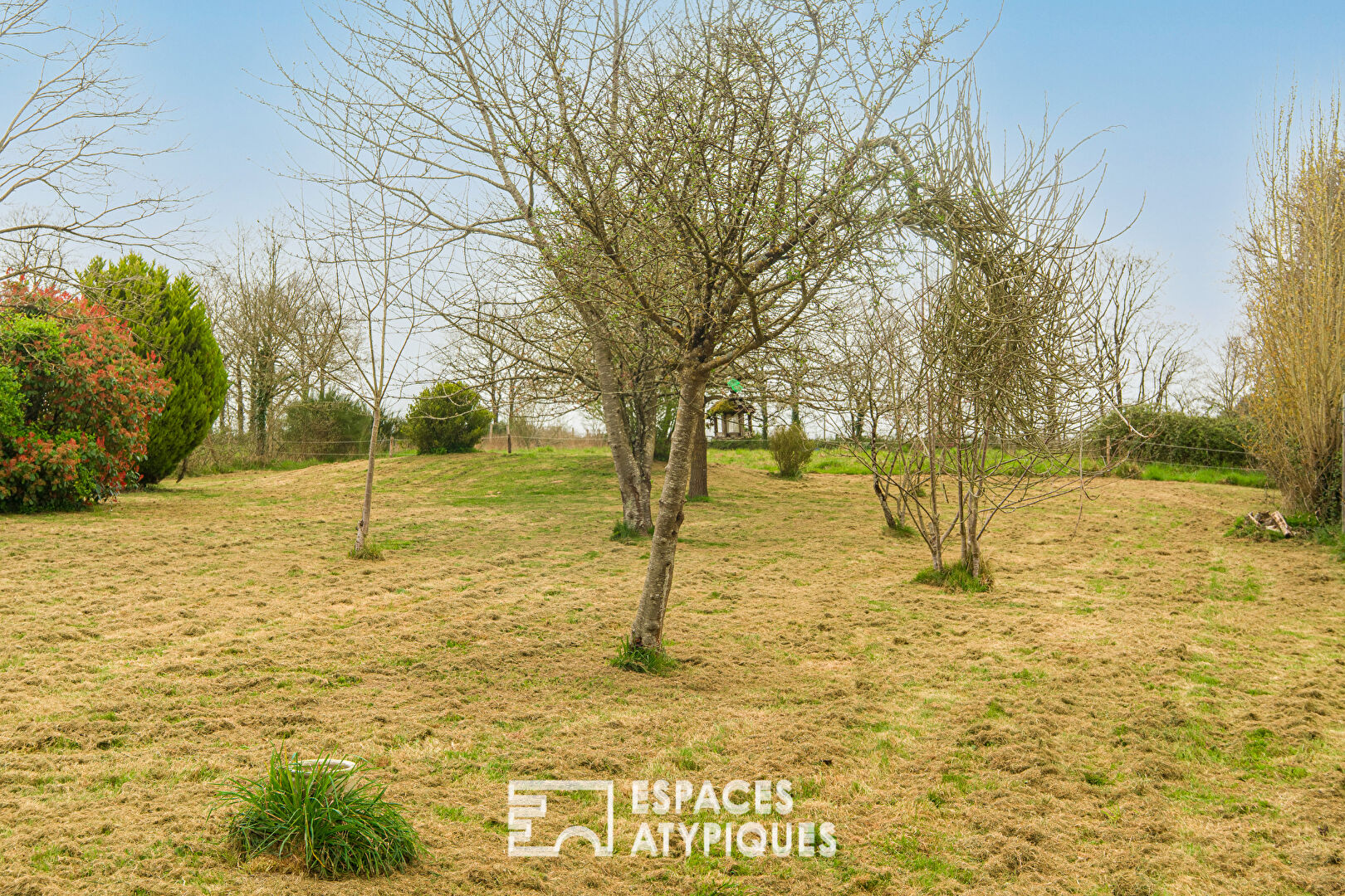 Longère en pierre avec piscine