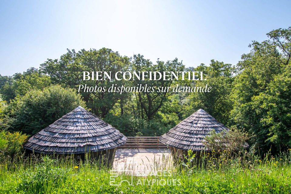 Nature et authenticité : un site rare d'hébergements insolites avec salle de réception