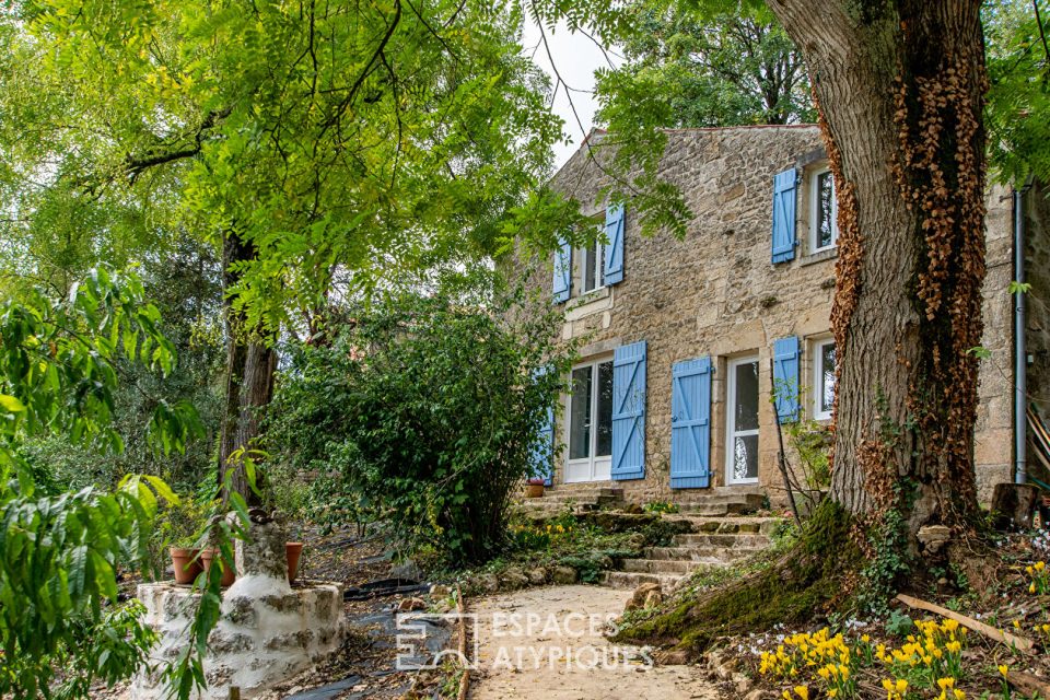 Maison en pierre pleine de charme avec spa