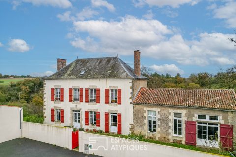 Former school renovated with a view of the river