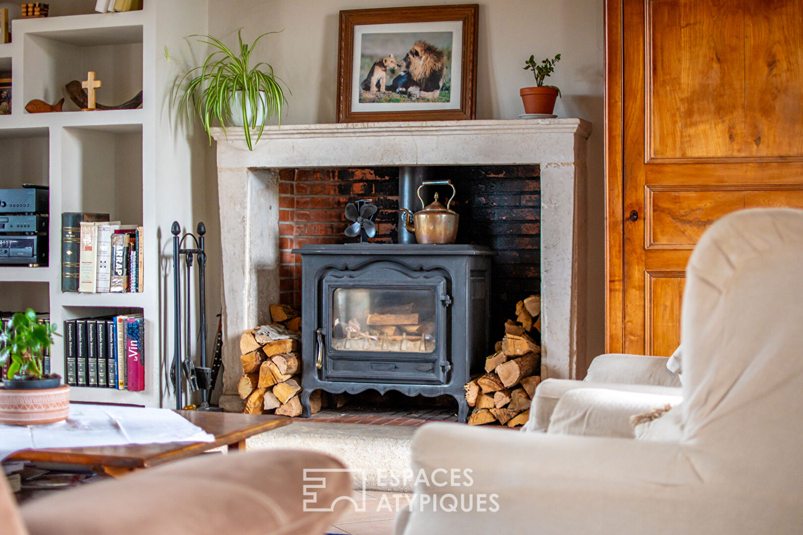 Former school renovated with a view of the river