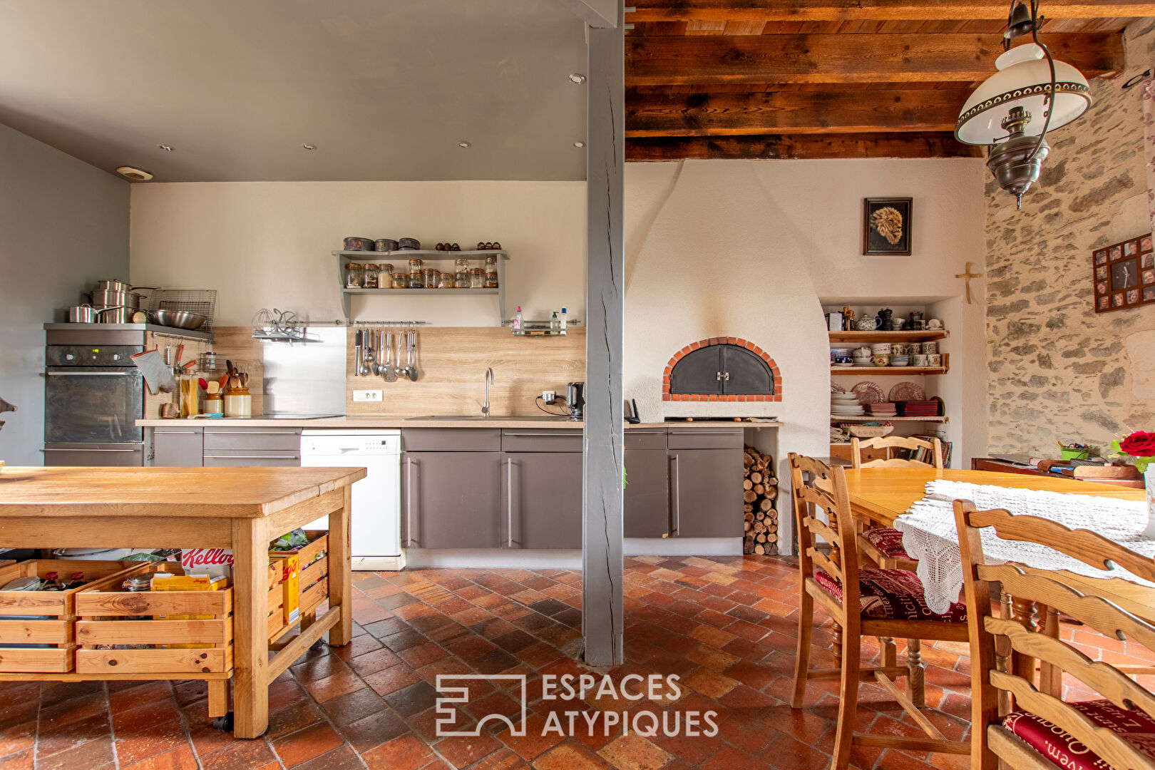 Former school renovated with a view of the river