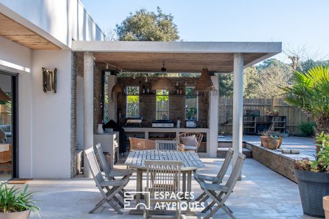 Villa d’architecte contemporaine à 400 m de l’océan
