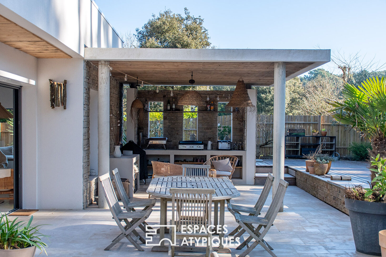 Villa d’architecte contemporaine à 400 m de l’océan