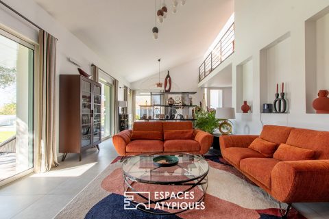 Villa contemporaine et jardin secret à deux pas de l’océan