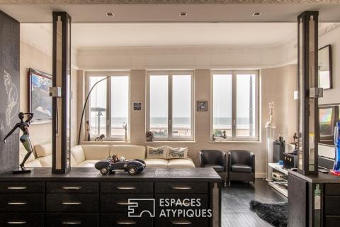 Villa balnéaire avec ascenseur et garage face à la mer