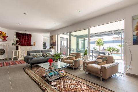 Villa contemporaine avec piscine au coeur du golf de Bourgenay