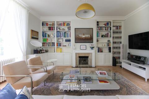 Maison bourgeoise du XIXème avec verrière et jardin en bord de mer