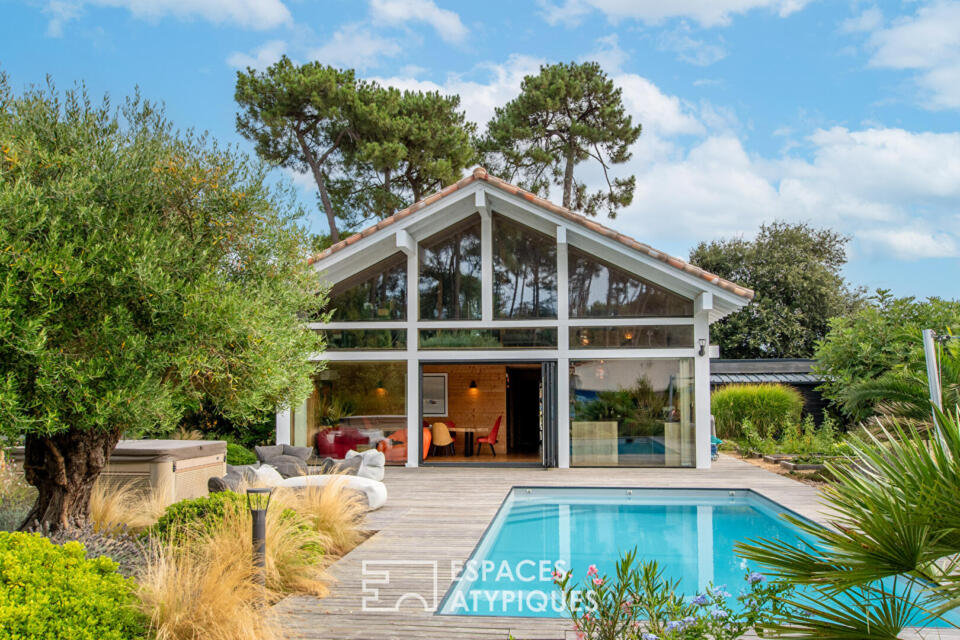 L'Inattendue: maison scandinave d'exception avec piscine et spa en bord de mer