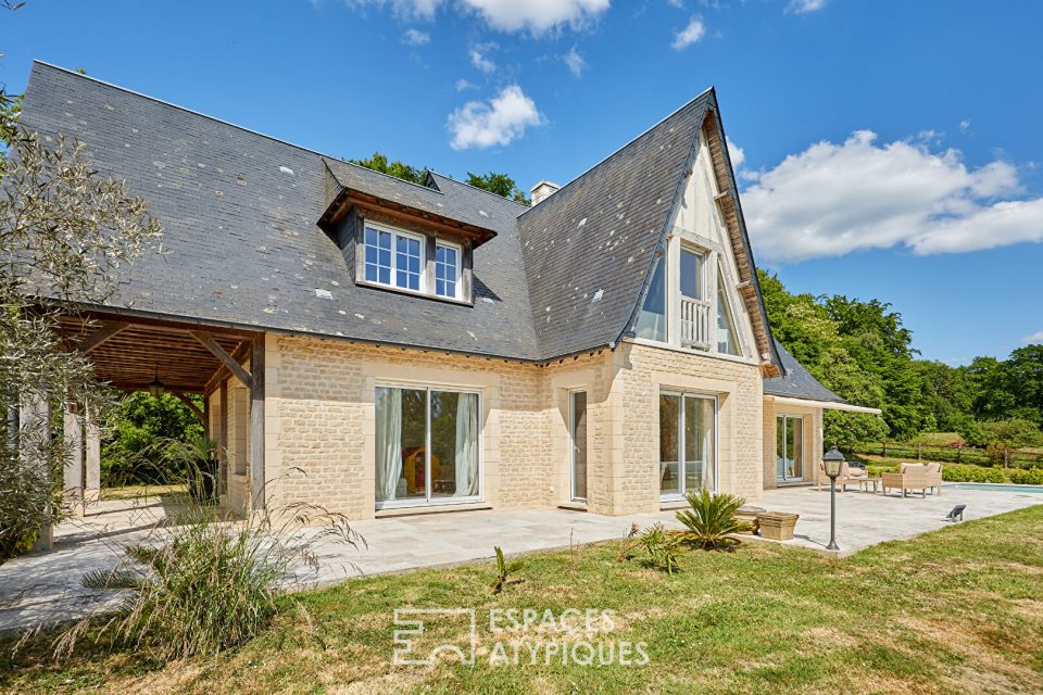 Maison de charme avec vue panoramique , piscine et paddocks