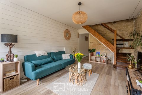 Charmante maison de village avec pierre et poutres apparentes