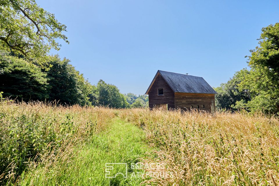 Maison d'architecte en ossature bois avec dépendance à réinventer