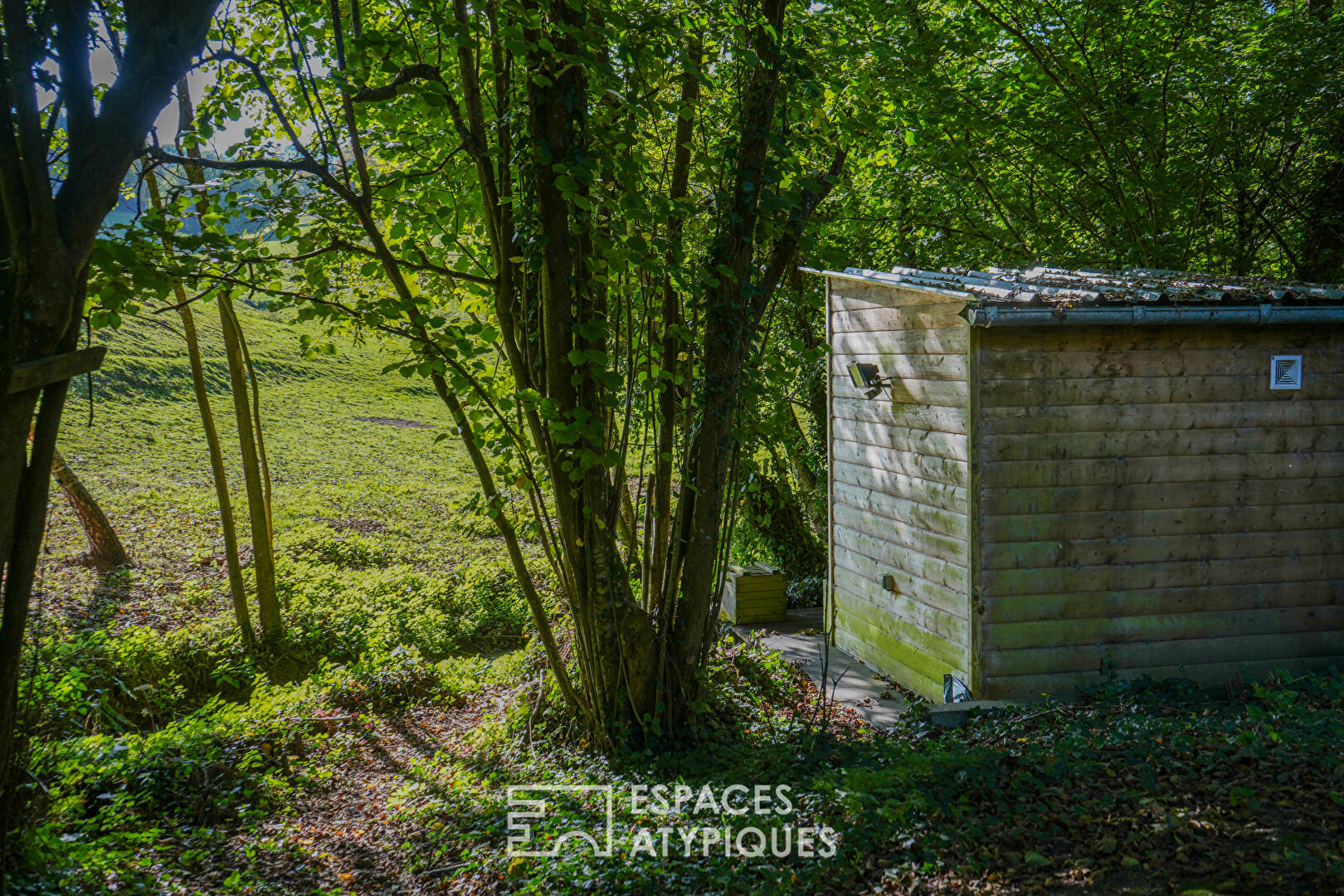 Chalet de loisir avec étang privé