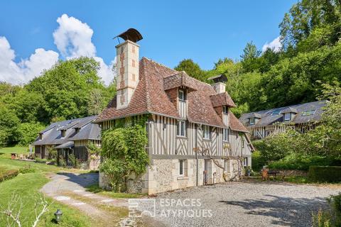 Manoir augeron du XVIIe et ses trois dépendances restaurées