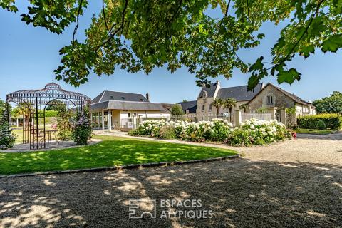 Manoir avec piscine et salle de réception