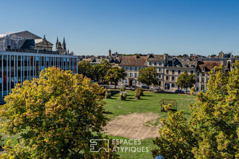 Coeur de ville –  appartement contemporain en dernier étage avec terrasse