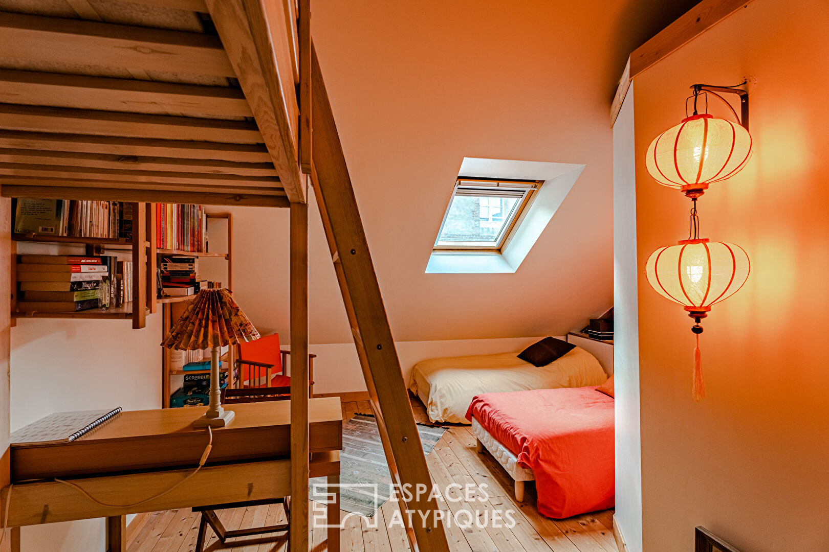 Ancien grand atelier transformé en loft