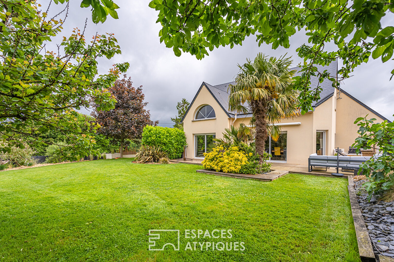 Bright contemporary house with heated swimming pool