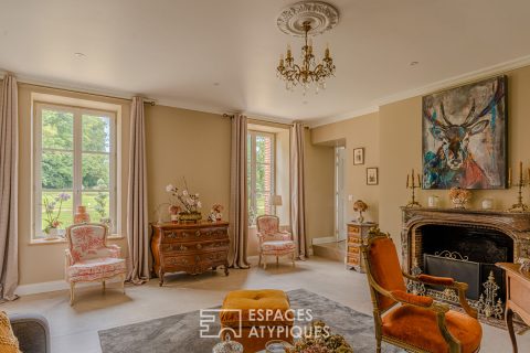 Château intégralement restauré avec écuries et dépendances 