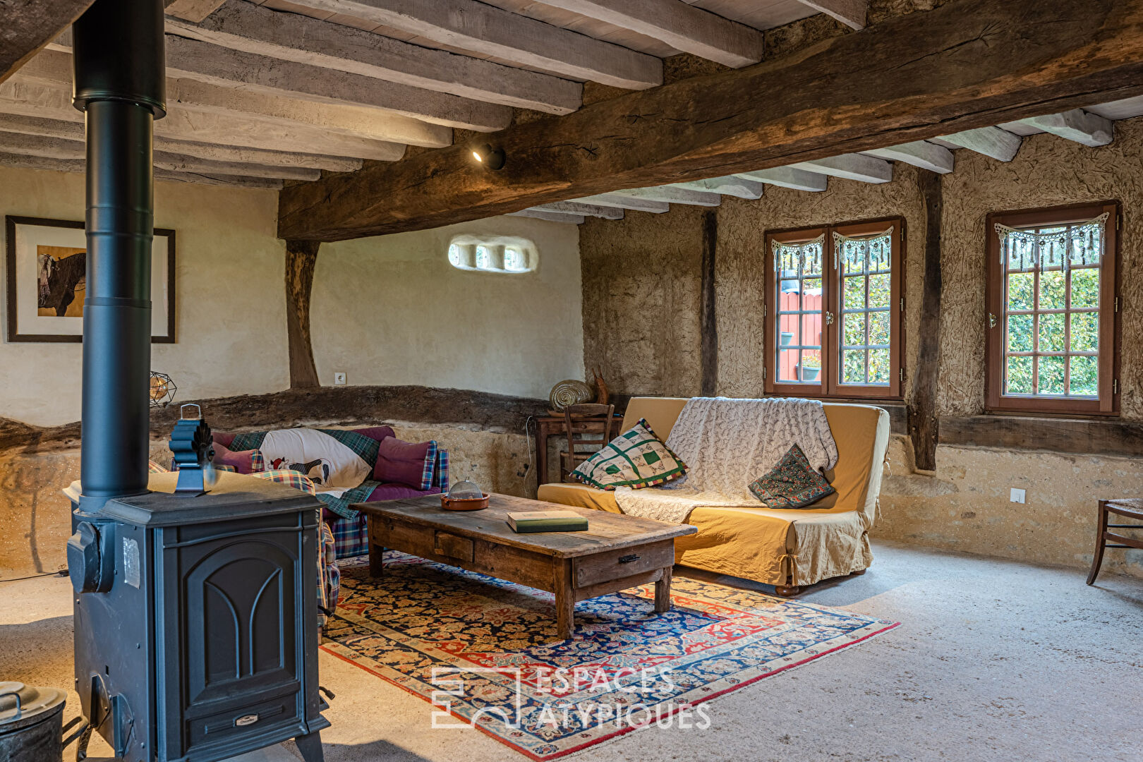 Maison normande avec herbage et boxes pour chevaux