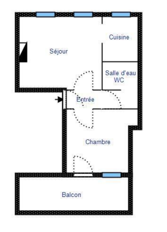 RARE! Dans le centre historique, appartement avec terrasse à réinterpréter