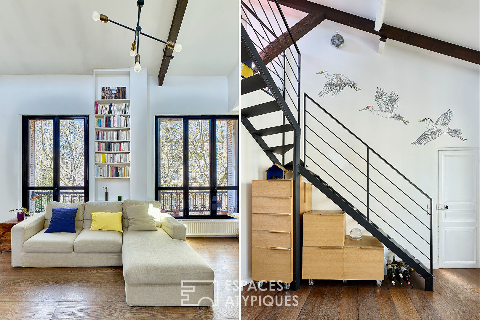 Top floor crossing – Grandes Carrières district