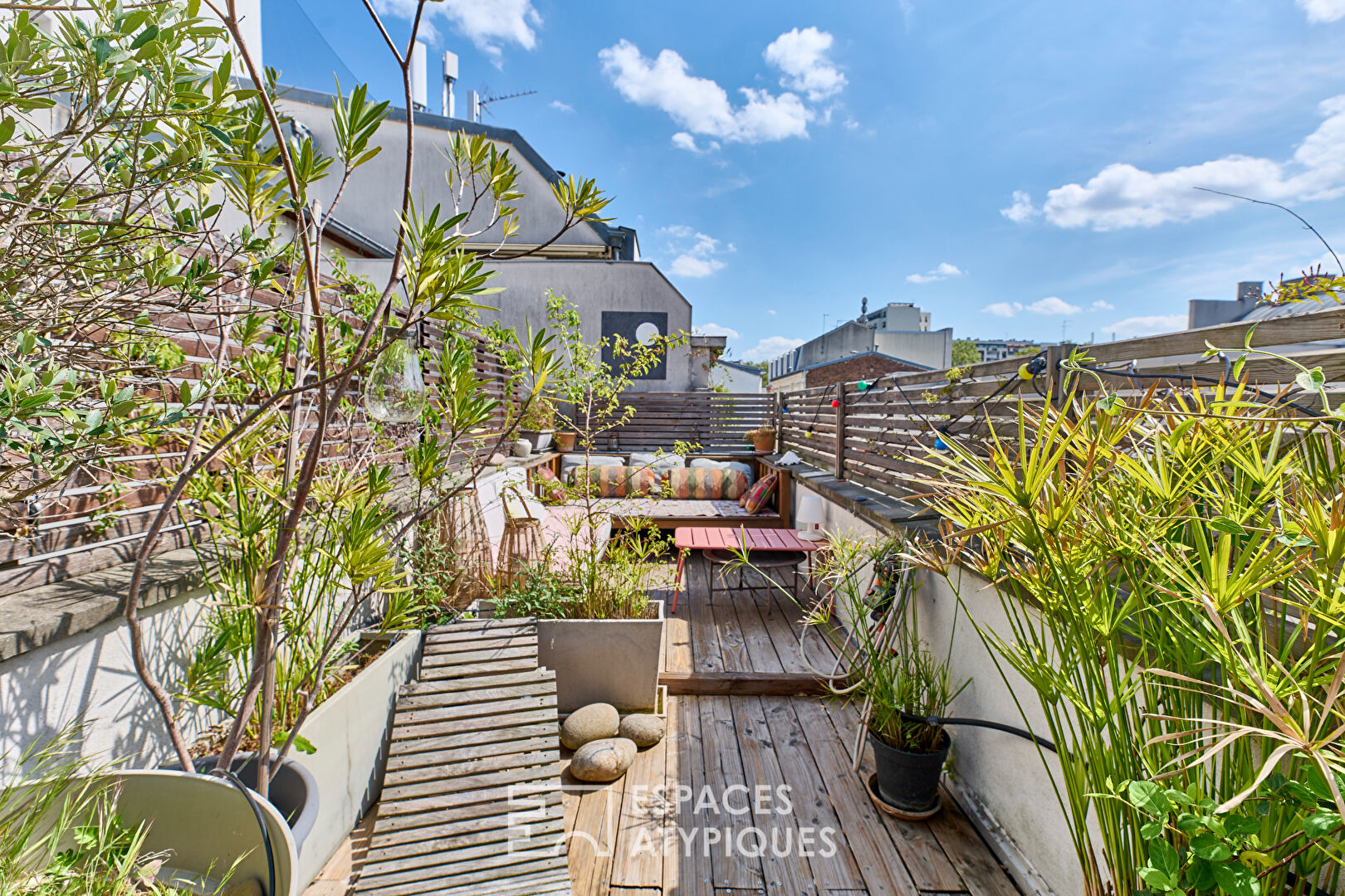 Maison contemporaine avec verrière et terrasses Grandes Carrières