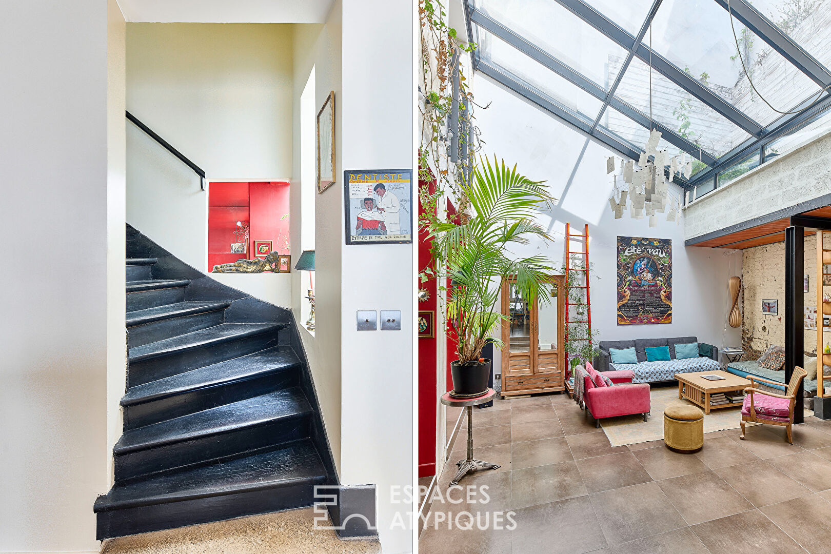 Maison contemporaine avec verrière et terrasses Grandes Carrières