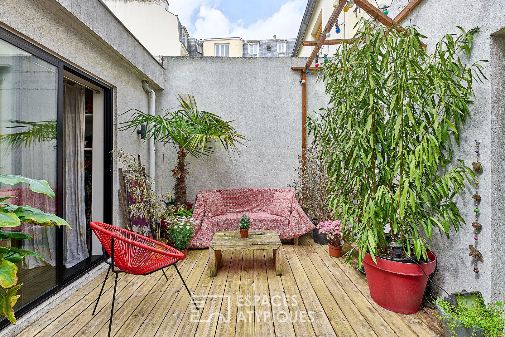 Loft d'architecte avec terrasse, esprit maison - Quartier Grandes Carrières