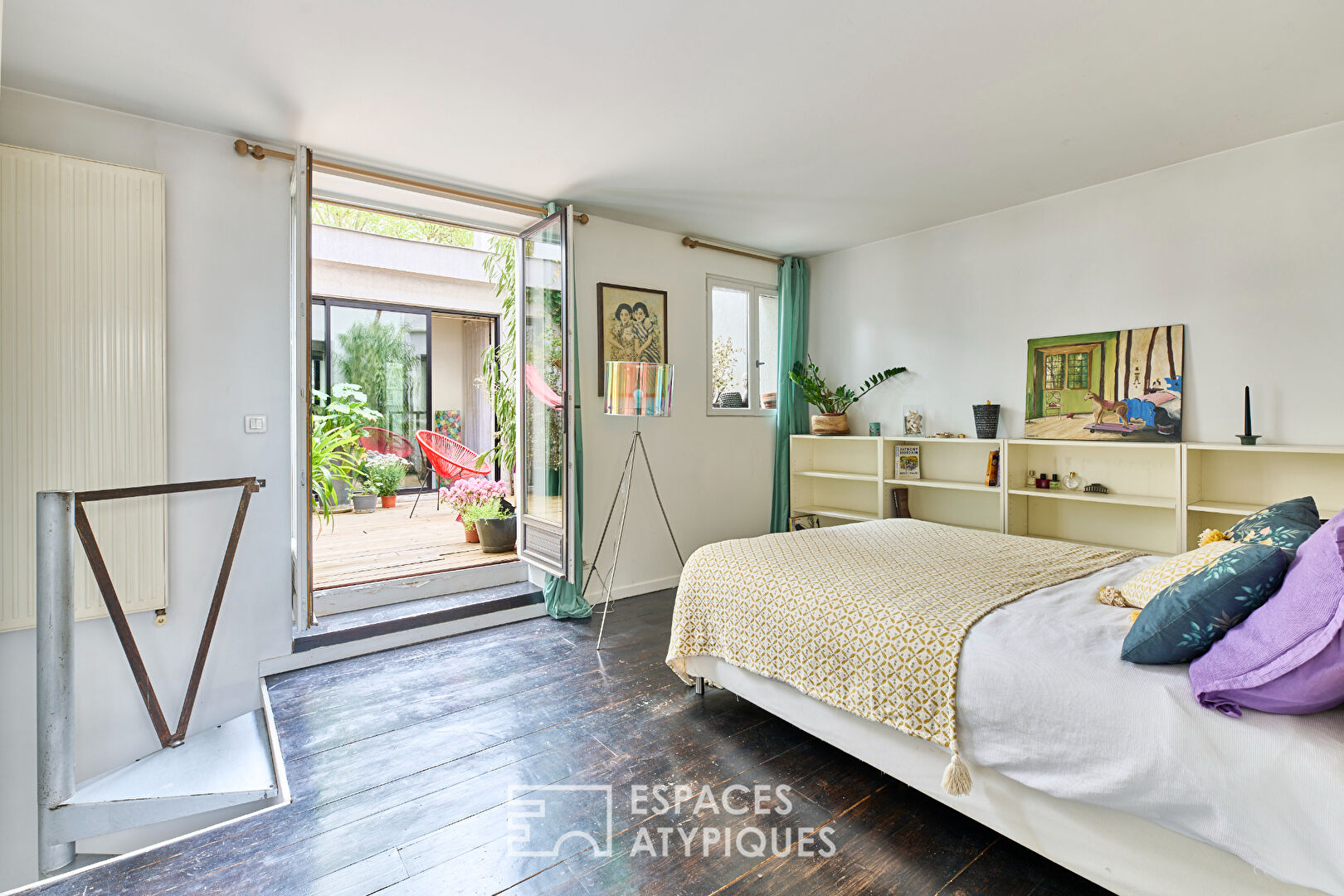 Loft d’architecte avec terrasse, esprit maison – Quartier Grandes Carrières