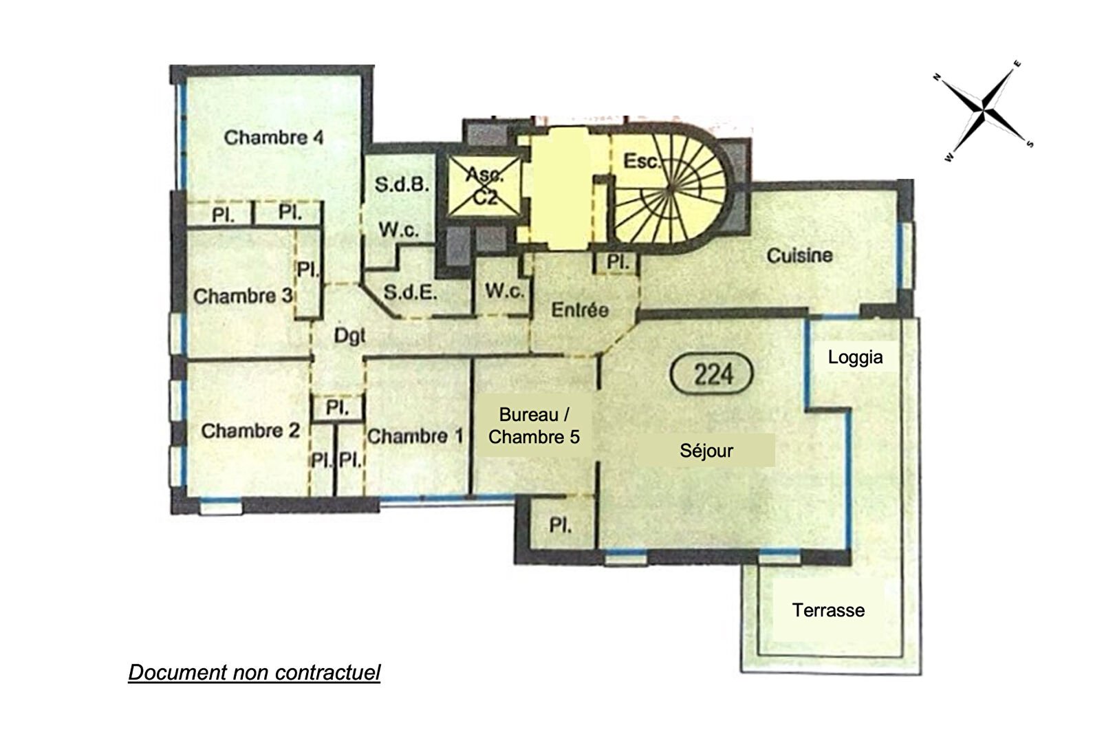 High-floor family apartment with terrace – Jardin Claire-Motte