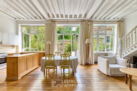 Duplex esprit maison avec studios et terrasse au coeur de Montorgueil