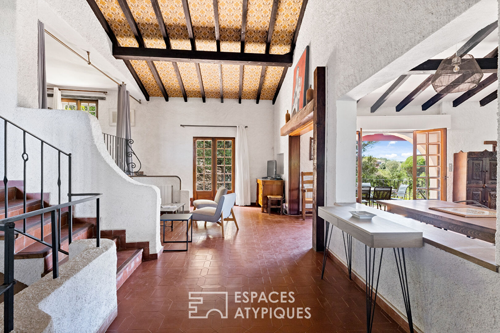 Villa méditerranéenne vue mer dans un domaine privé à Propriano