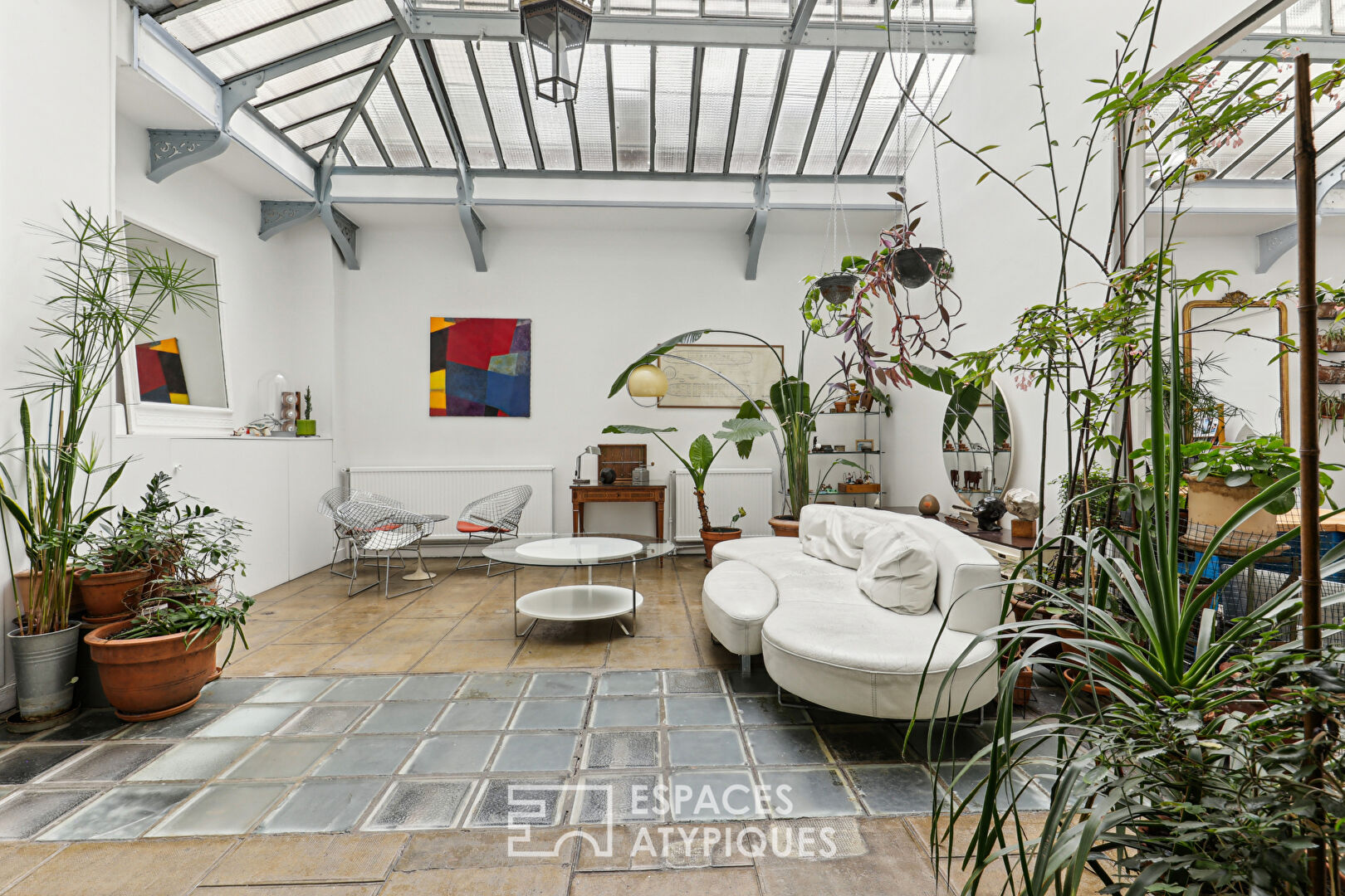 Loft d’habitation et local commercial avec verrière Eiffel proximité square d’Anvers