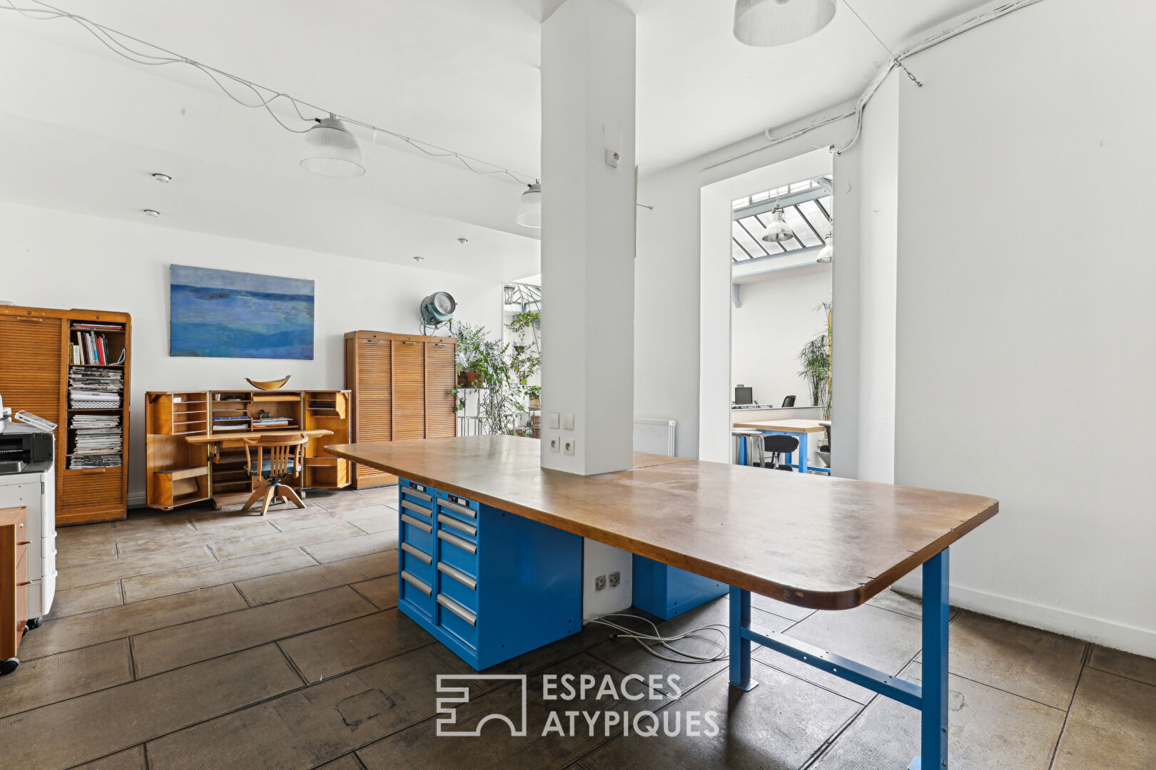 Loft d’habitation et local commercial avec verrière Eiffel proximité square d’Anvers