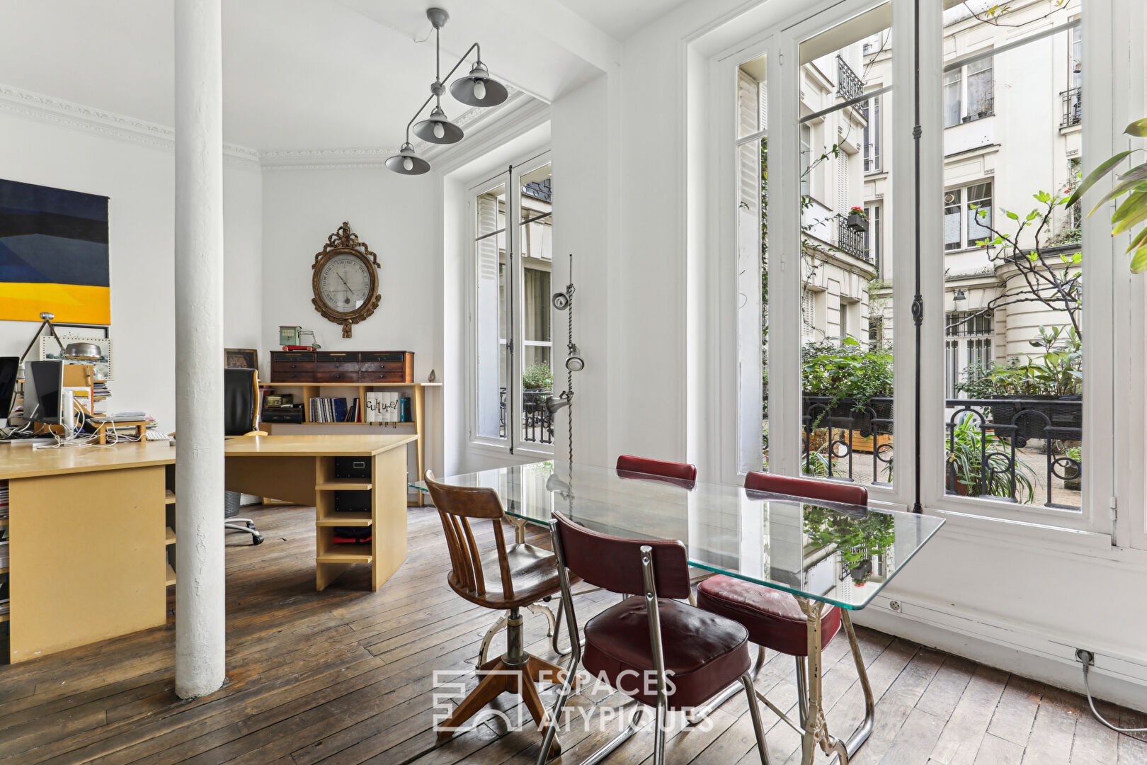 Loft d’habitation et local commercial avec verrière Eiffel proximité square d’Anvers
