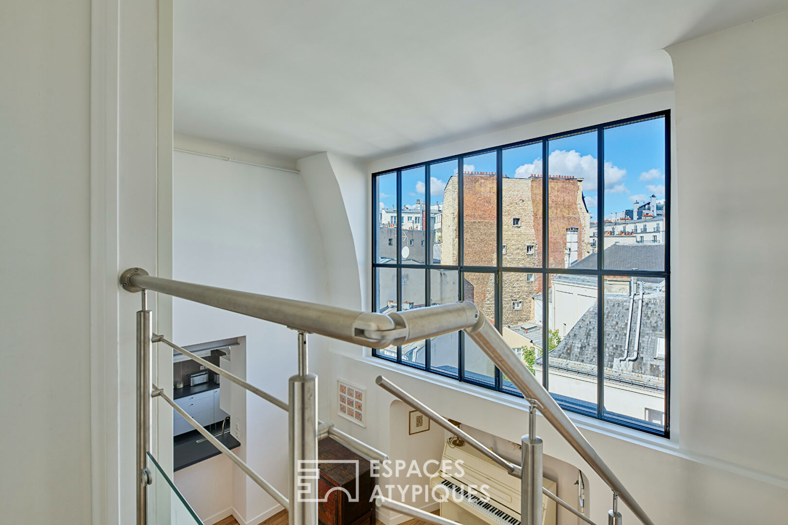 Artist’s loft on the top floor with painting storage room in SoPi