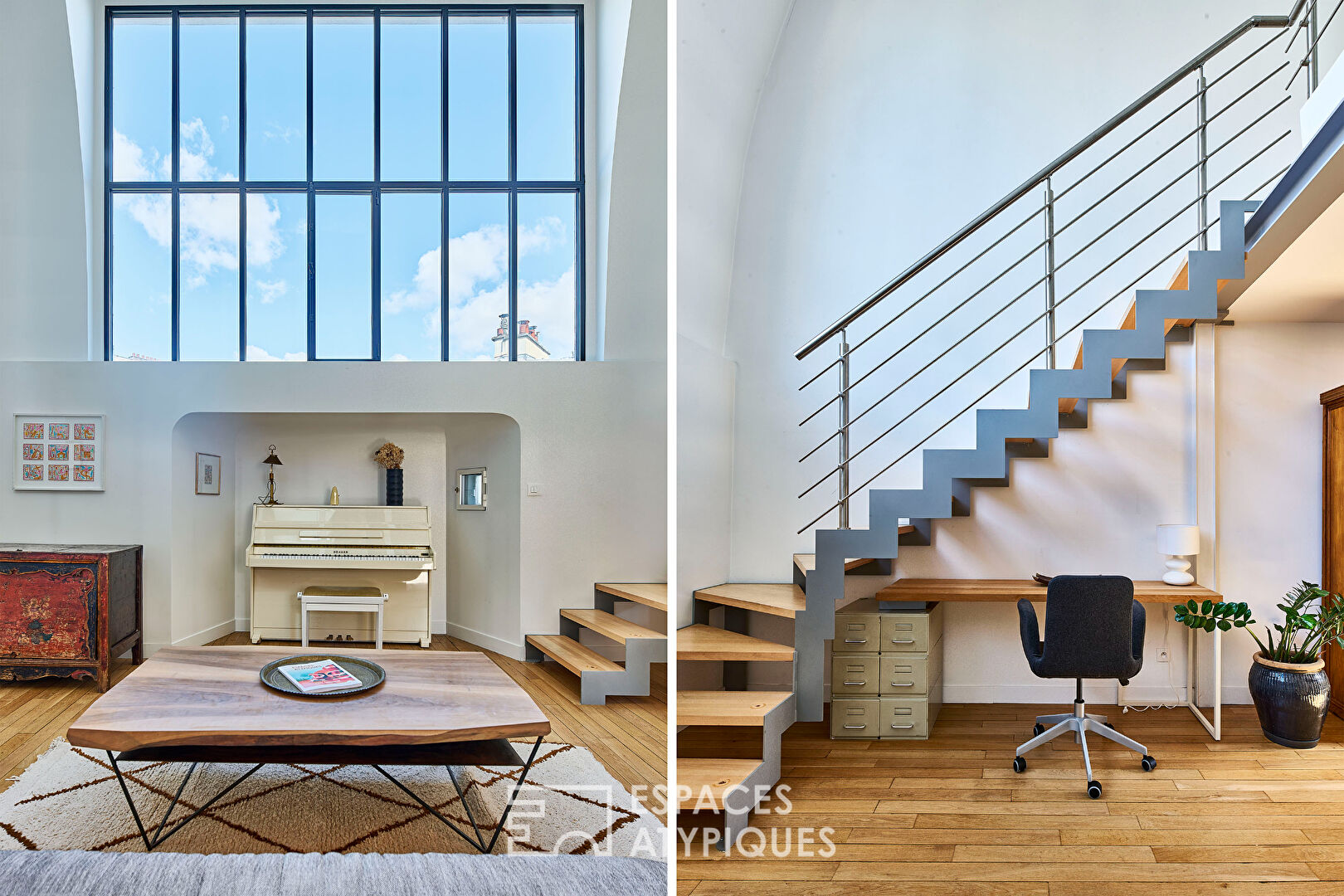 Artist’s loft on the top floor with painting storage room in SoPi