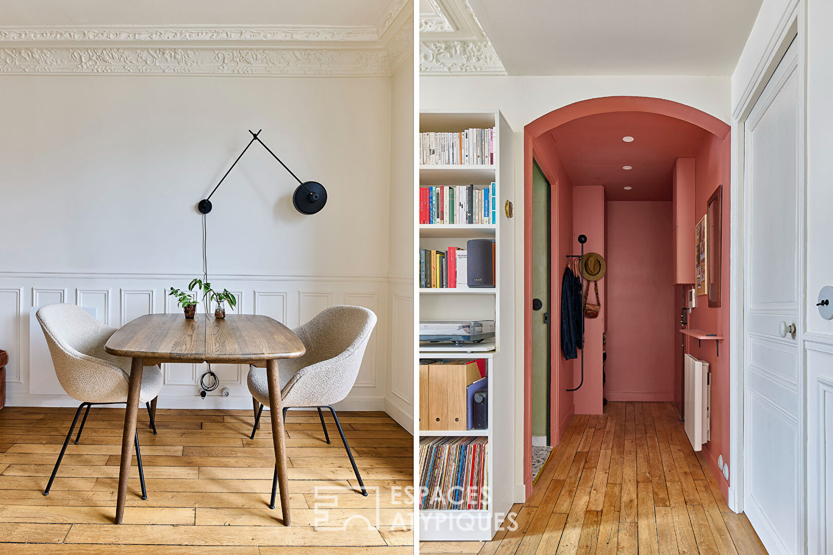Appartement traversant en étage élevé avec balcon et vue Sacré-Coeur