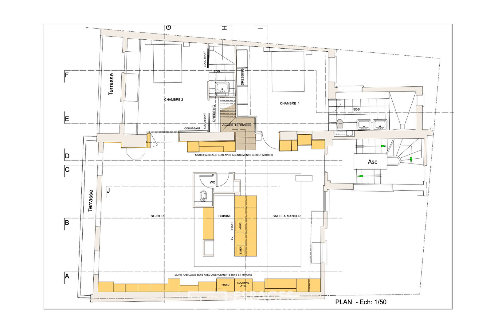 Appartement d’architecte avec rooftop – Louvre-Rivoli