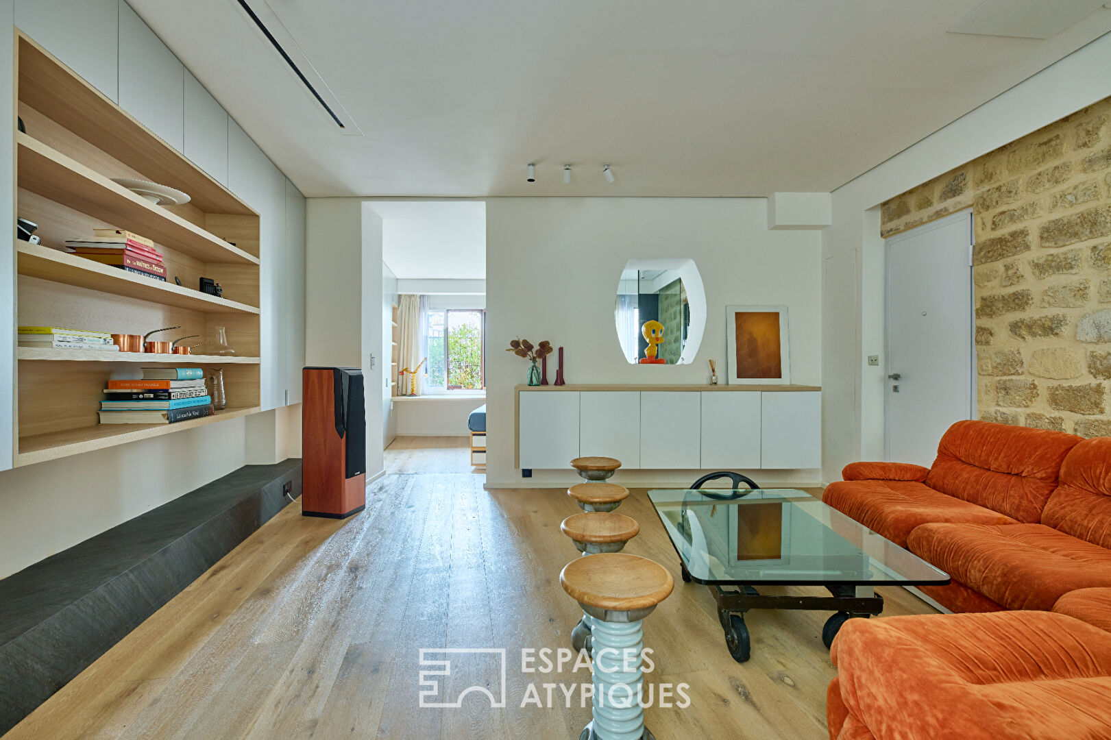 Appartement-loft d’architecte et terrasse à Montmartre