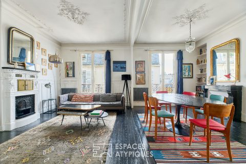 Esprit bohème en étage élevé sur cour – Barbès-Rochechouart