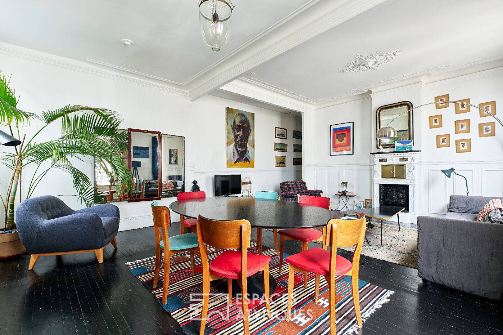 Esprit bohème en étage élevé sur cour – Barbès-Rochechouart