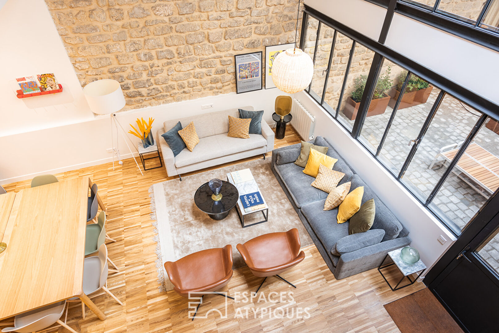 Former dance studio transformed into a mixed-use architect’s loft – Grandes Carrières